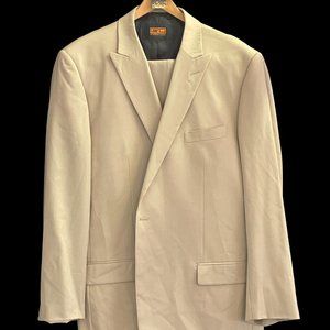 Steven Land 3pc Suit. 48L. Tan